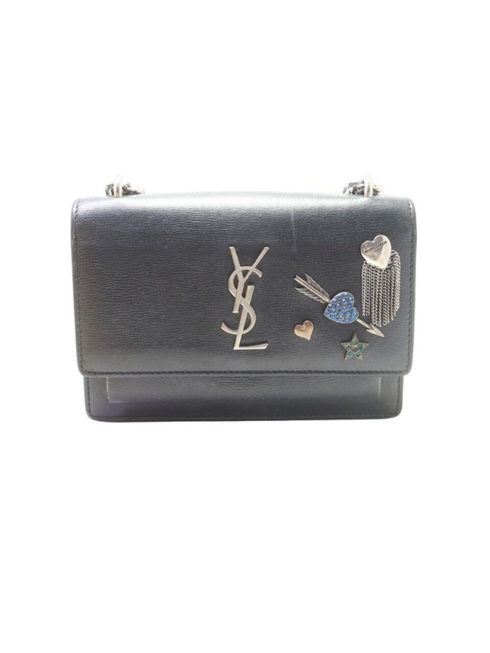 Saint Laurent Sunset Leather Chain Wallet Shoulder Bag